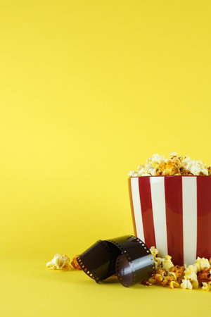 movie, cinema video concept. movie clapper board with copy space.の写真素材