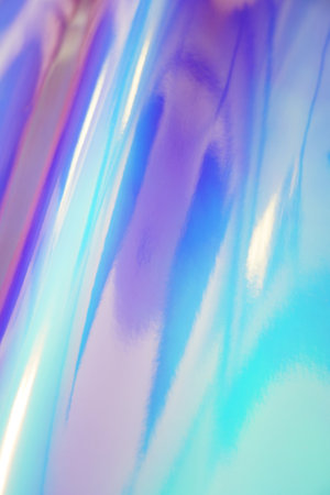 Fluorescent material, flowing neon backgroundの写真素材