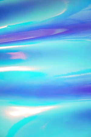 Fluorescent material, flowing neon backgroundの写真素材