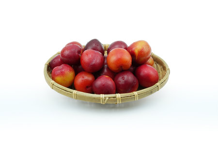 Summer season fruit plumの写真素材