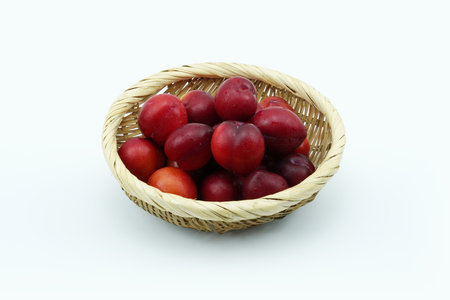 Summer season fruit plumの写真素材