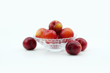 Summer season fruit plumの写真素材