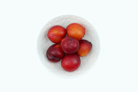Summer season fruit plumの写真素材