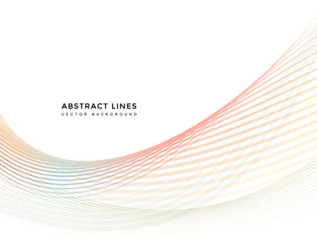 wave abstract line background, mordern waves.のイラスト素材