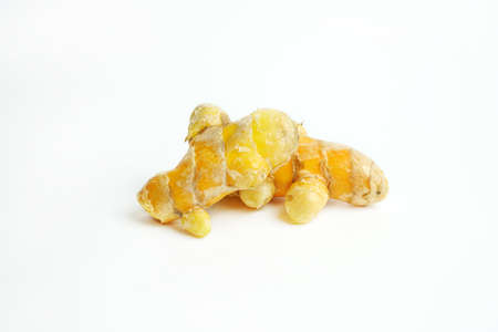 Fresh ginger on white background,raw material for cookingの写真素材