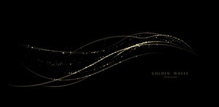 glitter background, luxury gold stardust lightのイラスト素材