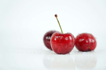 Fresh and nutritious cherry objectの写真素材