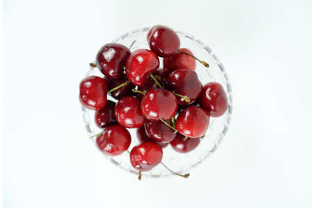 Fresh and nutritious cherry objectの写真素材