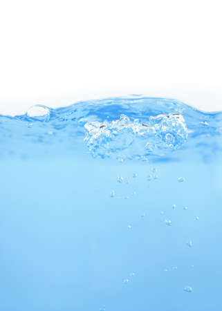 transparent water droplets, clean bubblesの写真素材