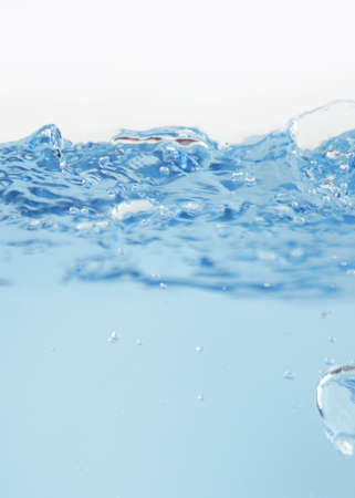 transparent water droplets, clean bubblesの写真素材