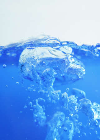 transparent water droplets, clean bubblesの写真素材