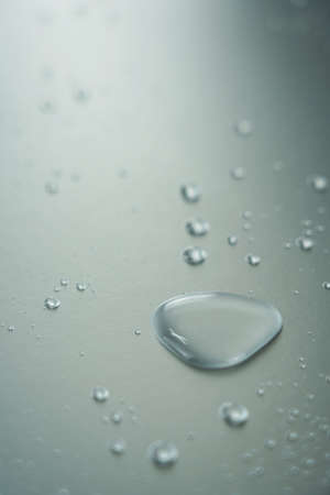transparent water droplets, clean bubblesの写真素材