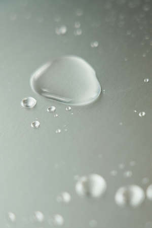 transparent water droplets, clean bubblesの写真素材