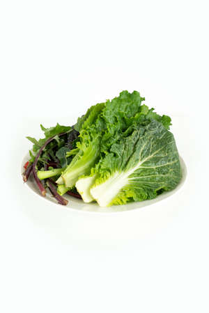 Variety of fresh vegetables, green crops