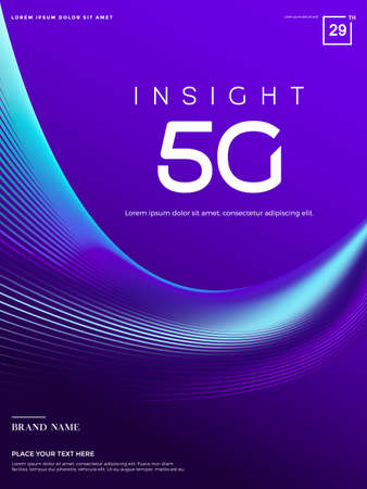 Abstract 5G background, 5G Network technologyのイラスト素材