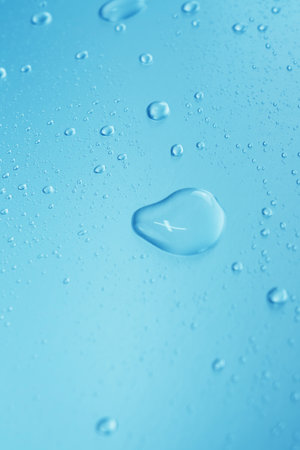 transparent water droplets, clean bubbles