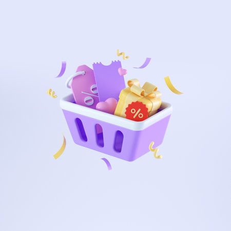 3d rendering coupon objects, Simple financial related iconsの写真素材
