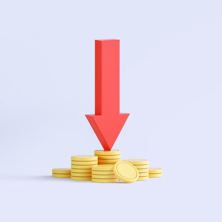 3d rendering coin objects, Simple financial related iconsの写真素材