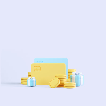 3d rendering coin objects, Simple financial related iconsの写真素材