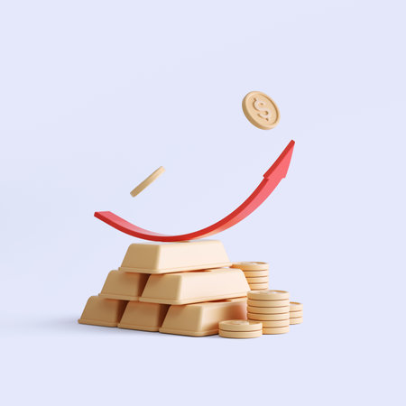 3d rendering coin objects, Simple financial related iconsの写真素材