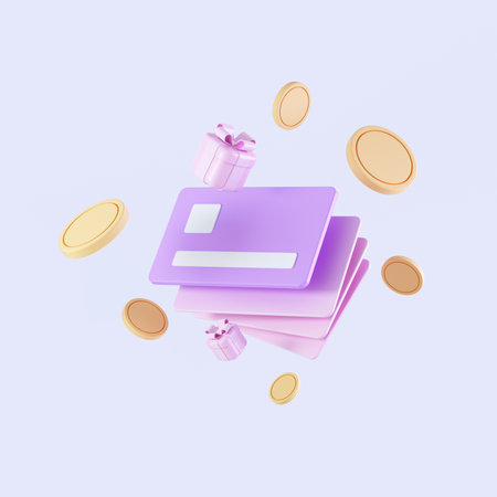 3d rendering coin objects, Simple financial related iconsの写真素材