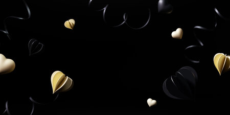 3d rendering Black friday sale background. banner,poster,podium on black background.の写真素材
