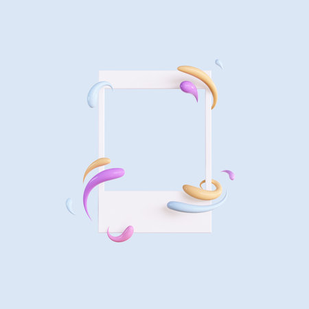 3d rendering SNS, Social media service, influencer backgroundの写真素材