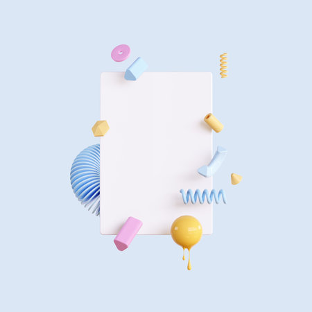 3d rendering SNS, Social media service, influencer backgroundの写真素材