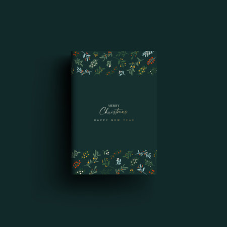winter background, christmas poster & book frameのイラスト素材