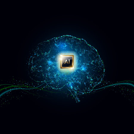 Artificial intelligence concept. Artificial intelligence concept. Vector illustration EPS10のイラスト素材