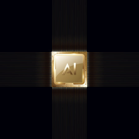 Gold letter A on a black background.のイラスト素材