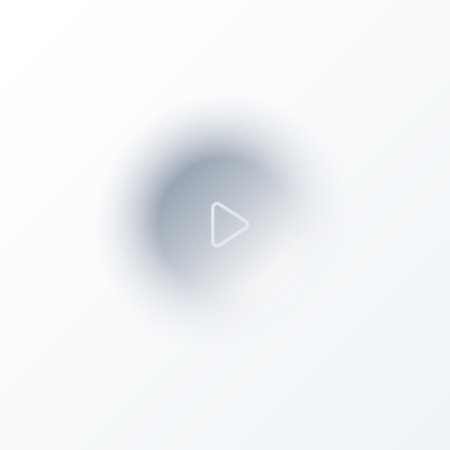 neumorphism style. Play button on a white background. Vector illustration. Eps 10.のイラスト素材