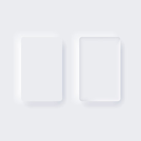 Realistic Detailed 3d Blank Rectangle Template. Vector illustrationのイラスト素材
