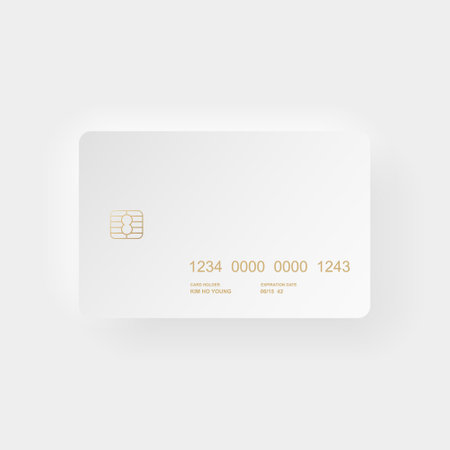 Realistic credit card mockup.のイラスト素材