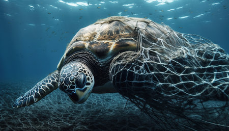 Hawaiian Green Sea Turtle (Chelonia mydas)の素材