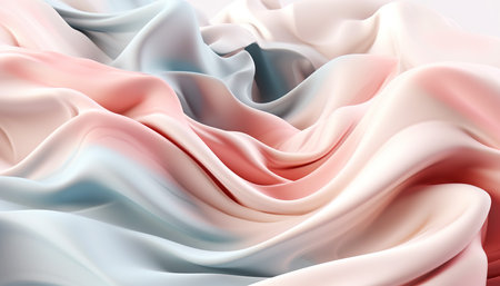 Generative AI technology.Cloth flying in the sky, the material of the soft clothの素材