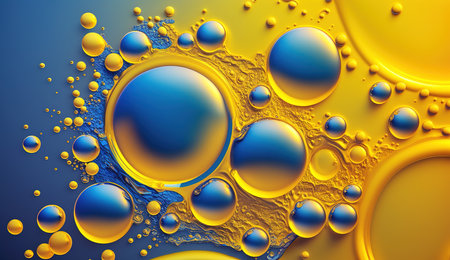 Generative AI technology. Abstract Waterdrop Backgroundの素材