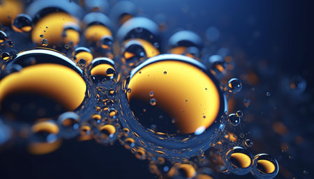 Generative AI technology. Abstract Waterdrop Backgroundの素材
