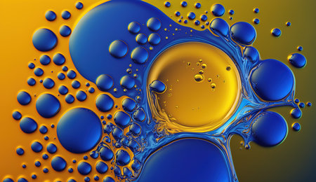 Generative AI technology. Abstract Waterdrop Backgroundの素材