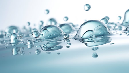 Generative AI technology. Abstract Waterdrop Backgroundの素材