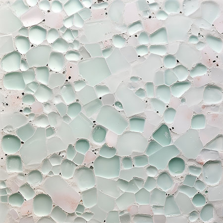 Broken glass texture. Abstract background for design with cracks and holesの素材