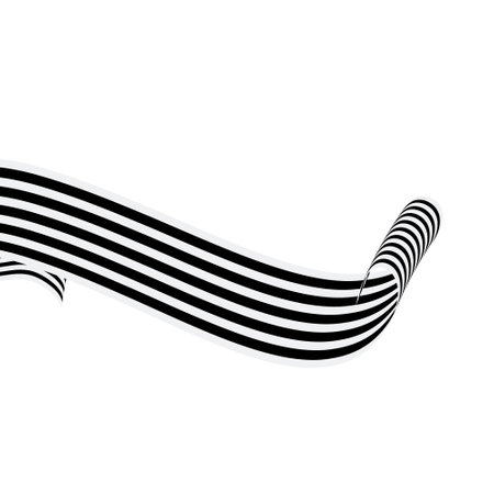 Black and white stripes on a white background. Vector illustration design.のイラスト素材