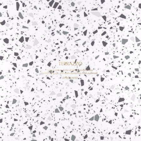 Terrazzo flooring. Texture of polished stone. Vector illustration.のイラスト素材
