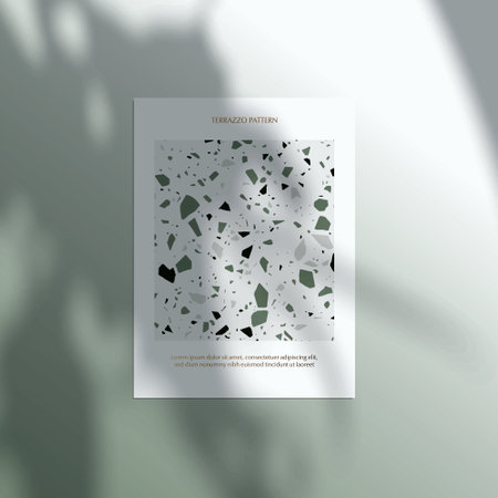 Abstract background with shadow overlay. Brochure, flyer or report design template.のイラスト素材