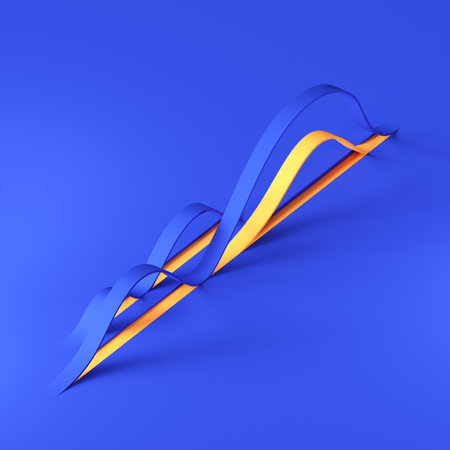 3d render arrow graph,business chart backgroundの写真素材