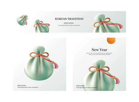 Set of gift voucher template with christmas balls. Vector illustration.のイラスト素材