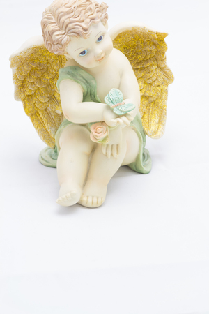 The Angel  on White Background
