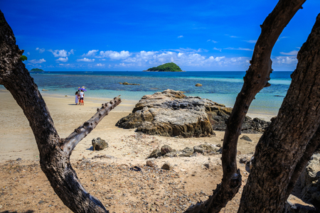 Samaesarn Island, Sattahip, Chonburi in Thailand, The Beach, Sea views and mountains, Seasideの写真素材