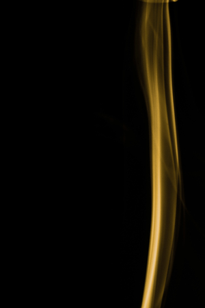 Smoke on black backgroundの写真素材