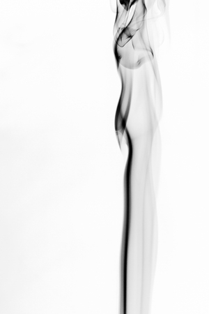 Smoke on black backgroundの写真素材